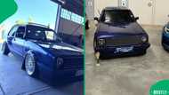 A Mzansi man wowed fans after transforming his grandfather’s old Golf into a show-winning masterpiece