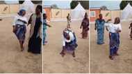 Mama is on fire: Christian mother in blue wrapper twerks & gives hot leg moves, dance video wows Nigerians