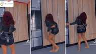 Beautiful woman in short leather pants performs lit Bacardi dance, Mzansi glued to viral TikTok video