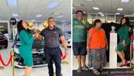 Young woman buys brand new Kia Picanto car, family celebrate milestone
