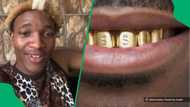 A man regretted getting gold teeth as an old trend resurfaced in a viral TikTok video