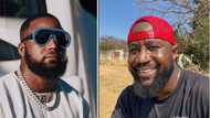 Cassper Nyovest shows off drip in latest post, fans not feeling the rapper's look: "It's giving traffic cops"