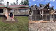 Lady who built parents a house in 2012 finally constructs her mansion