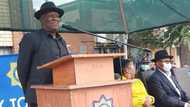 Police Minister Bheki Cele reminds the police in Mthatha that it is their job to protect women and children