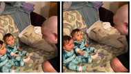 Adorable twins light internet up after seeing dad's shaved head