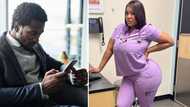 Curvy nurse trends on Twitter for body-hugging pictures that left men drooling: “Time for my yearly checkup”