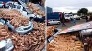 Video showing cars buried under bricks due to heavy rains in Johannesburg leaves people distraught