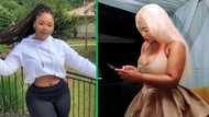 Cyan Boujee gives away money in a taxi, SA reacts: "A few days ago she was begging for rent money"