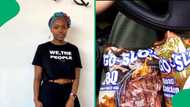"Put them in my veins": South African woman eating Go-Slo's for 1st time in TikTok video cracks up Mzansi