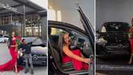 Stunning mom of 2 celebrates 30th birthday by buying herself a brand new Mercedes Benz A35, Mzansi impressed