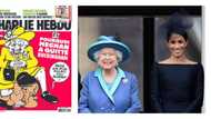 Outrage erupts over Charlie Hebdo cartoon of Queen kneeling on Meghan's neck