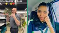 TikTok video captures woman and manager's cute interaction, SA envious: "You're blessed"