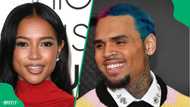 Chris Brown seen exchanging laughs with his ex-girlfriend Karrueche Tran at Coachella