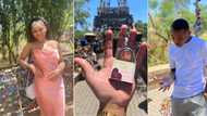 Love on lockdown: Adoring couple's symbolic gesture of love leaves Mzansi with burning questions