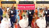 South Africans comment on video of groom texting while walking down the aisle: “Messaging love of his life”