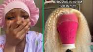 Mzansi woman unboxes blonde wig from SHEIN, drops plug: Quality has followers going gaga