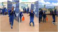 Beautiful girl dances in school uniform, shows off amazing legwork to Kizz Daniel's Odo