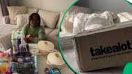 Woman shows off huge Takealot order: "My Takealot cart is sitting at R50 000"