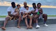 Siya, JP and Tendai pose with their daughters, "We are ready for ya’ll!"