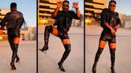 "It's the outfit for me": Man in heels does the #ItAin'tMe challenge, issa vibe