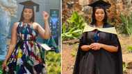 Hard-working babe beams with pride as she celebrates MBA, new job & big move