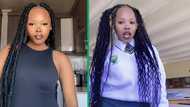 Young schoolgirl impresses with amapiano dance moves in a viral TikTok video