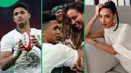 Sarah Langa fuels Sacha Feinberg-Mngomezulu romance rumours with custom Springbok shirt