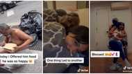 Beautiful lady falls in love with homeless man she took home, now pregnant with his child, video causes stir