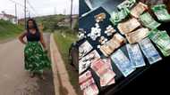 Proud SA woman flexes cash after hustling hard, Mzansi reacts