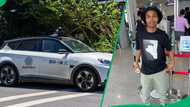 Mzansi man in China shows off driverless car, netizens stunned: "Enjoyed watching this"