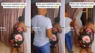 Husband exposes nosy wife peeping out the window in funny video: "That dive to the floor deserves an Oscar"