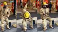 "Very creative and entertaining": Performer's smooth illusion of 'sitting on air' baffles the internet