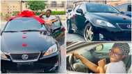 Young lady buys Lexus car for herself, stirs many reactions online