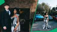 "She shut down best dress of the year": Keanda's matric dance entrance with fancy sports cars slays