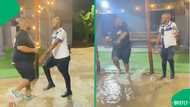 "Alcohol is not good": SA gents dance in the rain, Mzansi pokes fun at hilarious moves