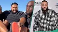 DJ Khaled's security guards carry him from car to stage for performance for sake of his Nikes