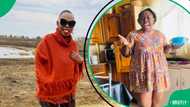 “I’m so sorry for laughing”: SA floored by lady's outfit when she bumped into ex-lover with his bae at mall