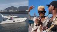 Somizi Flexes on a Yacht While Enjoying a Bestiecation with Vusi