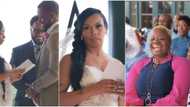 Bride calls colleagues out on wedding day after they made comments about her man