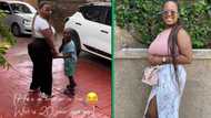 Makoti shows off brother-in-law 20-year age difference, SA laughs: "These age gaps are not right"