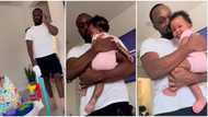 "Resident side chick": Wife cries out as her little daughter 'snatches her hubby', gets all attention in video