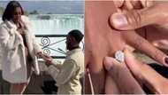 Kareem & Williams: Man proposes to his baby mama with stunning ring