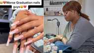 Woman's nails for graduation disappoint, TikTok with 1.7M views shows what she wanted vs what she got and SA blames her