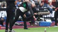 Solskjaer spotted acting like Mourinho after reaction to West Ham's last minute penalty against Man Utd
