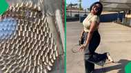 "You're so talented": Internet impressed, woman creates stunning wings with plastic spoons