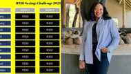 Woman shares R15.4k money-saving challenge, idea leaves Mzansi fired up to put money aside for 2023