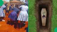 Elderly women take charge at funeral, closing grave as men watch: “Well done mums”