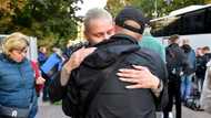 'Just military exercises, right?': families send off Russian reservists