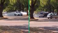 Free car wash in TikTok video has Mzansi amused as drivers work together to clean whips in road