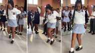 Schoolgirls serving up fire moves in class bring a whole vibe, peeps adore the energy: "I wanna go back"